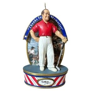 Bob‎ Hope 2000 Christmas American Greetings Ornament Musical Military Salute NEW